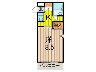 ハイホーム西川口【1階】の間取り