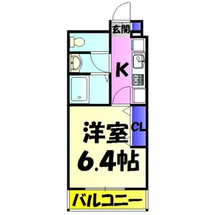 アンプルール フェール K.Yu【5階】の間取り