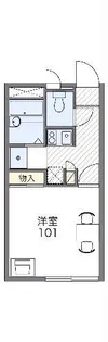 レオパレストモエII【2階】の間取り