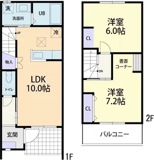Villa Crescent (ヴィラ クレセント)の間取り