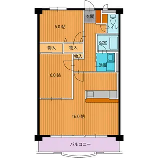 フォレストパークII【2階】の間取り
