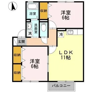 セジュールT.T【1階】の間取り