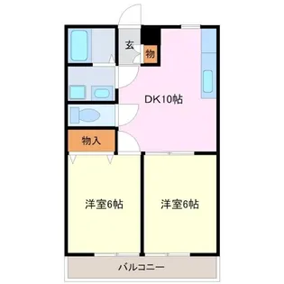 アムールムーン【2階】の間取り