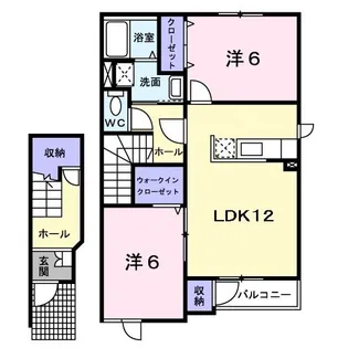 ボヌールII【2階】の間取り