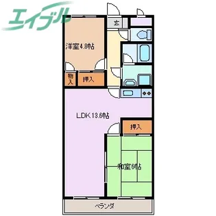 ア・ラ・モード21【1階】の間取り