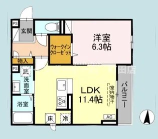 D Paina 宿河原7【1階】の間取り