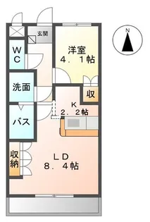 ラフィネII【2階】の間取り