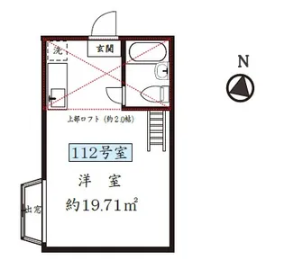 サンリバー宮戸【1階】の間取り