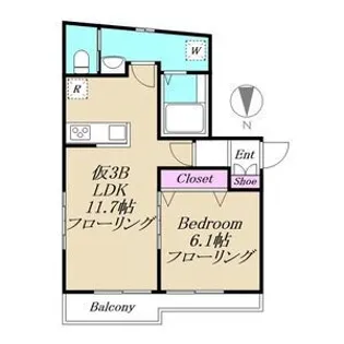 エテルノ亀有【3階】の間取り