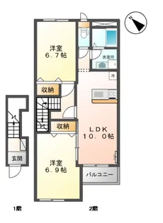 ルミエールI【2階】の間取り