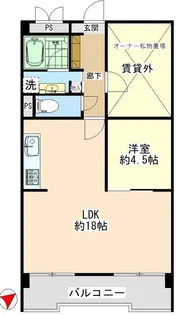 グリーンコーポ江戸川親水公園【4階】の間取り