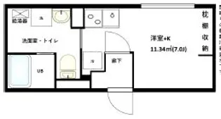 COCOCUBE大森(ココキューブ大森)【4階】の間取り