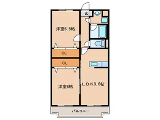 サンライズH/H【2階】の間取り
