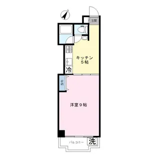 ニックハイム石川台【5階】の間取り