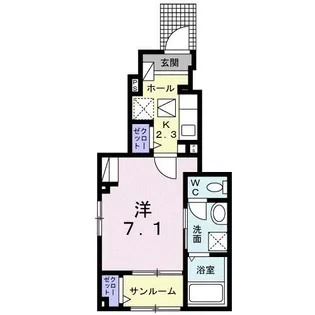 クレール・I【1階】の間取り