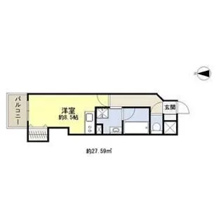 サージュ天王寺【2階】の間取り