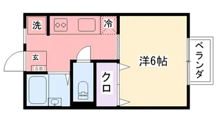 ステイツ瀬川【1階】の間取り