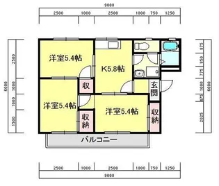 フレグランス大宮 A棟【1階】の間取り
