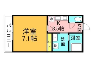 KSM三篠【4階】の間取り