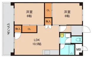 高橋ハイツ【4階】の間取り
