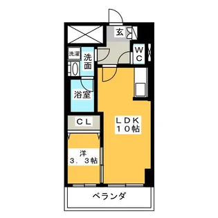 セイワパレス丸の内駅前【5階】の間取り