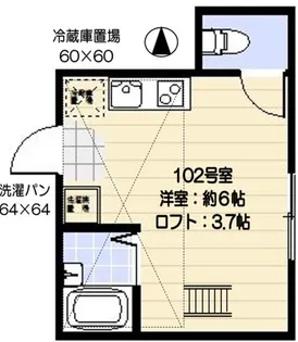 コルティーレ大森西【1階】の間取り