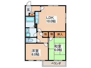 メゾン信貴【2階】の間取り