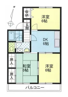 リヴェール緑が丘【2階】の間取り