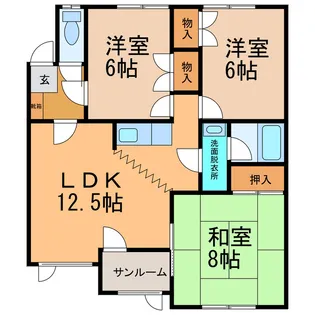 ハイエスト【2階】の間取り