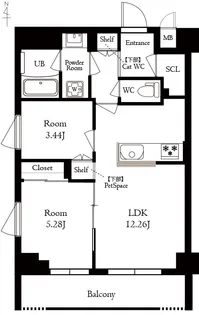 Mayfair Apartment( メイフェア アパートメント )【5階】の間取り
