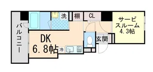 ソレイユ服部【3階】の間取り
