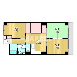 日商岩井マンション【4階】の間取り