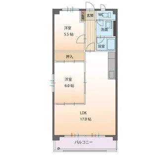 グランシード中町【1階】の間取り