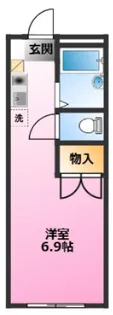 レオパレスANNEX新川崎【2階】の間取り