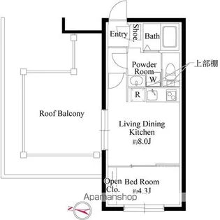 メモラ西馬込【4階】の間取り
