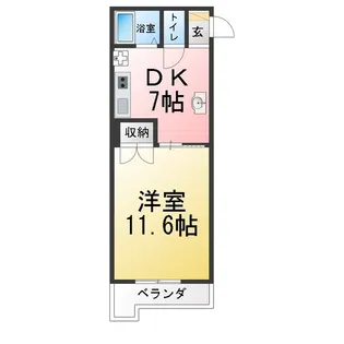 グラニット鳴海【4階】の間取り