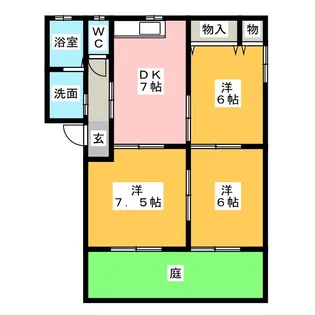 ベルデ青海II【1階】の間取り