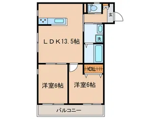 CARMEL横浜【3階】の間取り