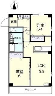 リーフミナン【2階】の間取り