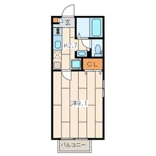 テラス中丸子【1階】の間取り