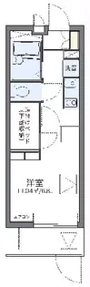 レオパレス西千石町【1階】の間取り