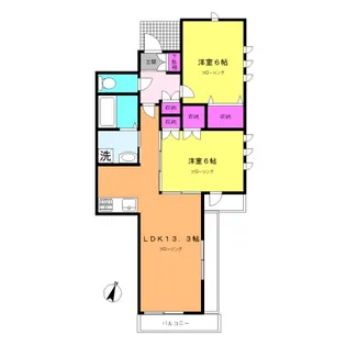 ホワイトハウス【2階】の間取り