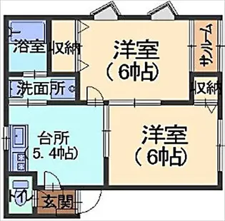 フローラーリア【2階】の間取り