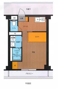 ビレッジハウス小野田4号棟【4階】の間取り