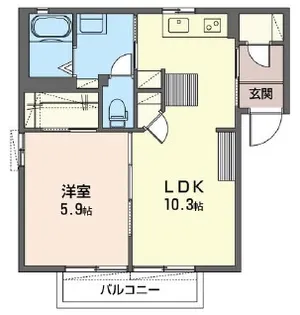 パークハイム【2階】の間取り