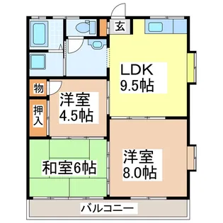 ガーデンハウス【2階】の間取り