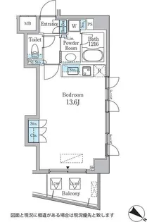 東京都港区六本木3【マンション】の間取り