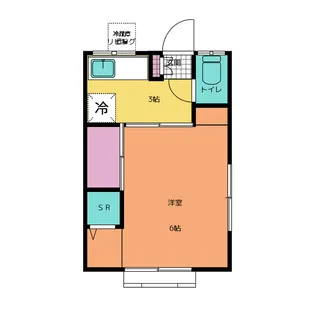 第2栄荘【2階】の間取り