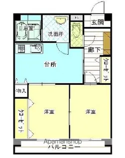 川端ビル【4階】の間取り