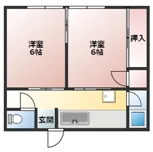 ペディコート加古川【2階】の間取り